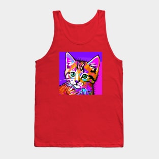 Pop Art Kitten Tank Top